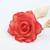 Em estoque atacado simulação cabeça de flor de rosa parede de flores decoração chapéu de palha DIY acessórios de flor de seda adorno de cabeça de casamento