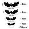 Amazon Pegatinas de murciélago estéreo 3D para pared Decoración de ambiente para fiesta de Halloween Accesorios Pegatinas de murciélago estéreo al por mayor