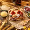 Grandes Eventos da Vida: Ímãs de Geladeira Magnéticos com Relevo em Resina de Comida e Bebida, Pequenos Presentes Estilo Chinês, Decoração para Casa, Lembrancinhas Atacado