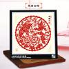 Estilo Chinês Ano do Carneiro Weixian Especialidade Artesanal Papel Vermelho Recorte de Vidro Moldura de Espelho Decorativa, Presentes Atacado para Assuntos Internacionais