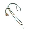 Collar de cuerda con colgante de color Qianli Jiangshan, cuerda tejida a mano, arena, oro, cera de abejas, jade hetiano, cuerda de repuesto