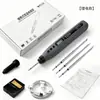 Ferro de Solda Elétrico Recarregável por USB com Display Digital Portátil Sem Fio Bateria de Longa Duração Eletrodoméstico Reparo DIY Solda Kit de Código de Fumaça