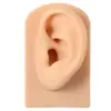 Modelo de oreja simulada transfronterizo, modelo de oreja humana de silicona suave, accesorio para la oreja, pantalla y herramienta de práctica para perforaciones de oreja