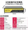 Protección contra rayos de 6Kv Switch PoE Estándar Gigabit de 4/8/10/16/24 Puertos Switch PoE Inteligente AI