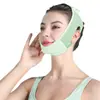 Máscara física em V leve e elástica, macia e amiga da pele, não aperta as orelhas, adequada para usar à noite para proteger os contornos faciais, com tiras