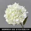 Flores artificiales blancas para decoración de escenas de boda, decoración del hogar, ramos artificiales, rosas, hortensias, gypsophila, venta al por mayor de flores artificiales