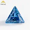 3x 3~12x 12mm triángulo ángulo recto circón de color importado colección Wuzhou gema artificial piedra desnuda venta al por mayor