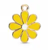Pendente Gato Preto e Branco Flor Gotejante de Óleo Venda Quente Transfronteiriça Liga de Zinco Brincos Pulseira Chaveiro Acessórios de Joias DIY