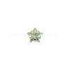 Clavo para Oreja de Estrella de Cinco Puntas con Garras Doradas de Aleación de Titanio Astmf-136 G23 Titanio Rosca Interna Cabeza de Piercing para Labio con Circonita