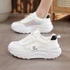 Malla Transpirable Aumento de Altura Zapatos Torre para Mujer Verano 2024 Nuevo Moda Combinable Suela Suave Antideslizante Ligeros Zapatos Deportivos
