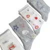 Calcetines de Media Pantorrilla para Mujer en Verano, Estilo Delgado, Cachorro de Dibujos Animados Lindo, Malla Transpirable, Absorbente de Sudor, Estilo Coreano, Calcetines Grises, Venta al por Mayor desde el Fabricante