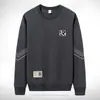Nueva Camiseta de Manga Larga con Cuello Redondo para Primavera y Otoño 2025, Sudadera Gruesa Versátil de Moda, Camiseta Básica Unisex
