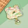 Imanes Metálicos Originales Serie Hangzhou para Refrigerador Lago del Oeste Pagoda Leifeng Tres Estanques Luz de Luna Templo Lingyin Ciudad Song Atracciones Imanes para Refrigerador