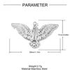Colgante de Acero Inoxidable para Hacer tú Mismo Ojo de Diablo Flor Transfronteriza Collar de Serpiente Águila Corazón para Mujer Colgante de Joyería de Acero de Titanio