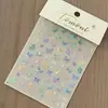 Adesivos de Asa Plana de Borboleta Populares do Xiaohongshu Adesivos de Nail Art Sofisticados Adesivos de Borboleta Colorida Fada para Unhas