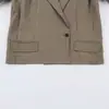 Ins al por mayor ropa de mujer estilo europeo y americano 2026 Otoño Nuevo Chaqueta de Traje Corta Holgada con Pliegues 5063718