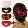 Presilha de Cabelo de Alta Qualidade em Formato de Coração Transfronteiriça, Presilha Popular da Amazon para Penteados Updo, Acessório de Cabelo Presilha Jacaré para Meio Preso