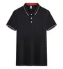 Camisa POLO de Seda de Gelo Roupa de Trabalho Camiseta Verão Uniforme de Grupo da Empresa Roupa de Trabalho Manga Curta Camisa Cultural Estampa de Logo