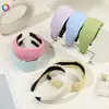 Diadema Suave de Esponja con Ala Ancha para Mujer, Realza la Apariencia de la Cabeza, Adecuada para el Uso Diario, Hace que el Rostro Parezca Más Pequeño, Venta al por Mayor de Accesorios para el Cabello