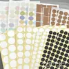 Conjunto de adesivos de bolinhas multiestilo material de decoração para diário acessível minimalista embalagem fora do cartão adesivos decorativos fixos 3D