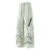Pantalones de exterior tres en uno con forro polar y de plumón para hombre y mujer, cortavientos, impermeables, cálidos pantalones de plumón de invierno para montañismo y esquí