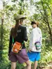 Bolso cruzado impermeable para exteriores para hombres y mujeres, nuevo modelo 2026, bolsa para teléfono anudada, bolsa de almacenamiento color block para botellas de agua y tazas