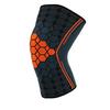 Joelheiras Jacquard Tricotadas Hexagonais Elásticas Antiderrapantes Pressurizadas Joelheiras para Corrida e Ciclismo Basquete Fitness