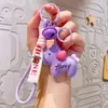 Llavero Original de Resina con Forma de Corazón de Pony Lindo con Cascabel, Colgante para Bolso Femenino, Regalo de Año Nuevo del Año del Caballo