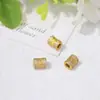 Conjunto Ouro de Areia Conservador de Cor com Contas de Seis Palavras de Diamante Acessórios para Pulseira DIY Acessórios de Contas para Colar Joias de Diamante