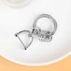 Llavero colgante de oso violento de caricatura de diamante en polvo ligero, accesorios de decoración colgante de muñeca exquisita tridimensional