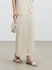 Conjunto de Dos Piezas de Chaleco de Punto de Lana y Falda Estilo Coreano 2026 Nuevo Otoño Temprano Moda para Mujer Conjunto de Suéteres Simples para Superponer