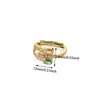 Anillo de Acero Inoxidable Europeo y Americano con Piedra Natural Turquesa Anillo de Nicho de Gama Alta Joyería para Manos de Acero de Titanio Anillo Transfronterizo
