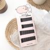 Pinza para el cabello coreana negra básica de una palabra, clip lateral, simple, versátil, clip para el cabello para flequillo, pinza para el cabello, clip en forma de U