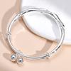 Pulsera Shihuan Mobius de plata pura 9999 plata esterlina femenina trenzada Net Red Pulsera de campana pulsera nicho regalo