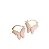 Pendientes de Mariposa con Esmalte Super Hada para Mujer 2025 Nuevo Popular Diseño de Nicho Pendientes de Alta Gama Pendientes Versátiles Elegantes