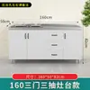 Gabinetes de Cocina, Lavabos Domésticos de Acero Inoxidable, Gabinetes para Estufa, Gabinetes de Almacenamiento de Ensamblaje Sencillo, Gabinetes Integrados de Madera Maciza para Alquiler