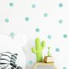 Fan Xi Acuarela Verde Menta Ola Punto Adhesivo Habitación Infantil Diseño Jardín de Niños Regalo Adhesivo de Pared Artículos Grandes FX-B05