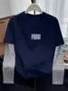 Camiseta de manga larga de algodón puro para mujer, diseño patchwork a rayas de dos piezas falsas, moderna y elegante, top gris versátil, capa base para otoño