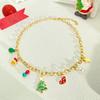 Europeu e Americano Mais Vendido Aço Inoxidável Colar Pulseira Brincos Natal Pingente Trenó Alce Feriado Nova Moda Joias