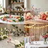 Letrero de Número de Mesa de Acrílico Simple y de Alta Gama, Número de Mesa de Planta Verde Temporada de Bodas Fresca, Letrero de Exhibición de Mesa de Fiesta de Bodas Minimalista