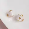 [Serie de Café de Desayuno Parisino] Colgante de Croissant de Grano de Café DIY Goteando Aceite Colgante Accesorios para Joyería DIY