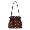 Bolso de hombro casual de lunares, nueva colección 2026, bolso tote elegante y sofisticado, estilo coreano, nicho, ligero y artístico