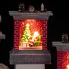 Lampião de vento de Natal atacado Iluminação de feriado de Natal Decorações de atmosfera Feliz Natal