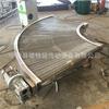 Máquina de torneado de cinta de malla de 180 grados al por mayor, conexión de transportador de cinta de malla de acero inoxidable para alimentos congelados rápidamente, máquina de torneado en forma de U