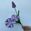 Flor artificial de tulipán decoración del hogar flor de simulación de tela de seda flor artificial de simulación fabricantes al por mayor flores para ramo de boda