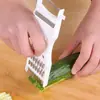 Cortador de Verduras Multifuncional de Acero Inoxidable para Cocina, Pelador de Melón, Cortador de Papa, Pelador de Plástico, Rallador, Rebanador de Pepino