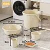 Set de tocador estudiantil de plástico grueso de alta calidad para el regreso a clases, cubeta de agua y lavabo de plástico engrosado para uso en dormitorio