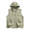 Chaleco Delgado Impermeable de Alta Gama para Hombre Transpirable para Senderismo Montañismo Chaqueta sin Mangas con Capucha Chaleco Deportivo para Exteriores Personalizado