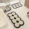 Tapete de Banheiro Macio Absorvente de Água de Terra de Diatomáceas, Tapete de Pé Antiderrapante para Banheiro, Conjunto para Vaso Sanitário, Tapete para Lavatório Doméstico