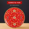 Prato raso de cerâmica esmaltada, prato raso, prato de jantar estilo chinês de Jingdezhen, utensílios de cozinha privada para hotel e clube, prato de servir, prato redondo